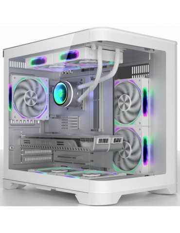 GABIENTE NEXUS TECH BERSEK (MICRO ATX) BLANCO 3 VENTILADORES INCLUIDOS