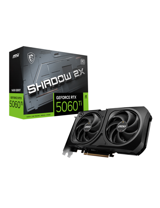 MSI GeForce RTX 5060 Ti 16G SHADOW 2X OC PLUS MSI GeForce RTX 5060 Ti 16G SHADOW 2X OC PLUS